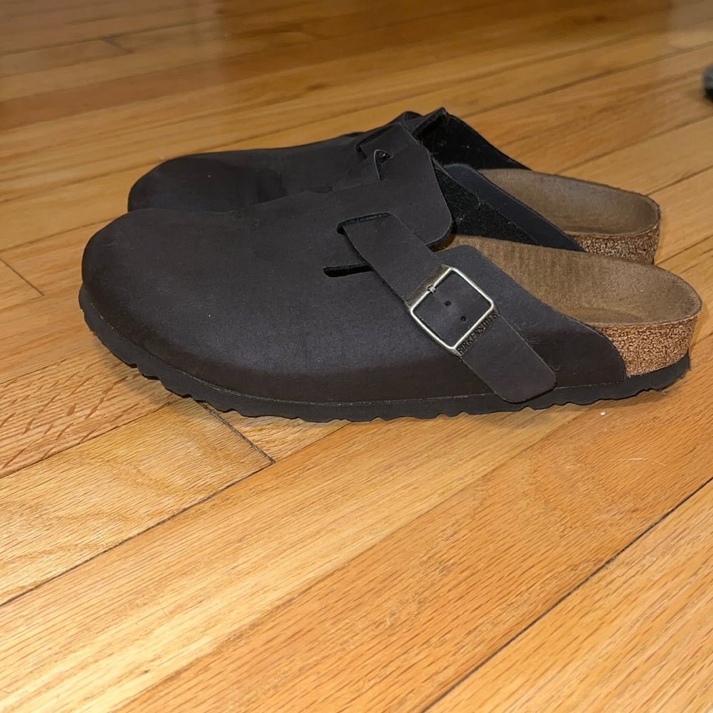 Womens Boston Birkenstock Clogs Oiled Leather. Size EU 40